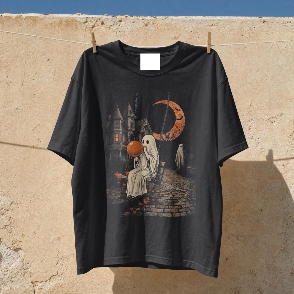 Halloween Ghost Shirt, Spooky Fall Graphic Tee